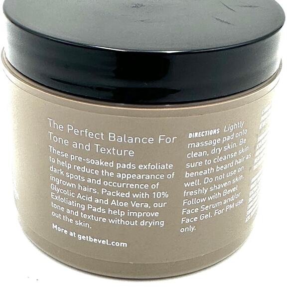 NEW - Bevel Men's Exfoliating Toner Pads - Picture 3 of 8